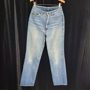 1970's-80's Calvin Klein Jeans Size 11 Mid wash Hi rise Str8 leg 29.5"x 33.5"
